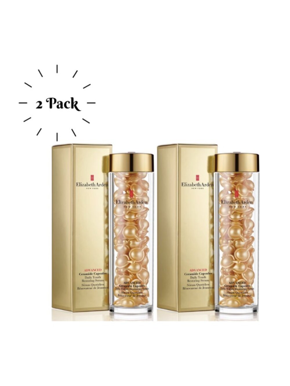 Elizabeth Arden Advanced Ceramide Daily Youth Restoring Serum 90 Capsules 2-Pack